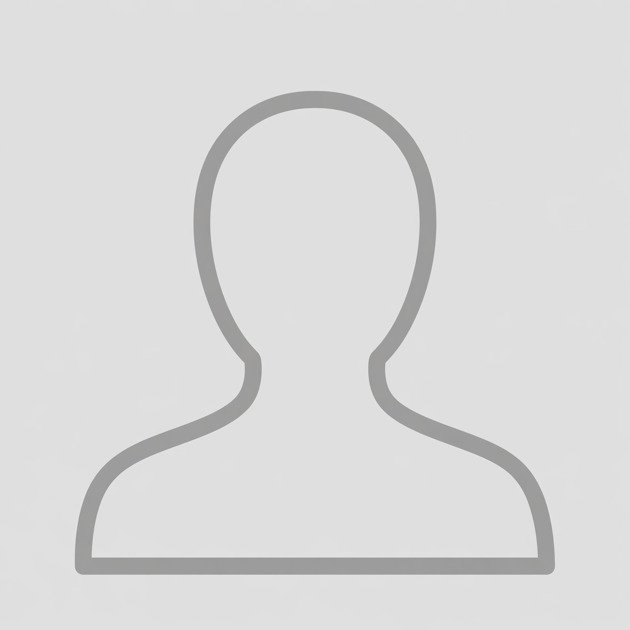 Generic gray user profile avatar icon